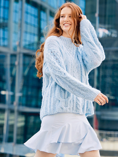 Zopf-Pulli ganz romantisch