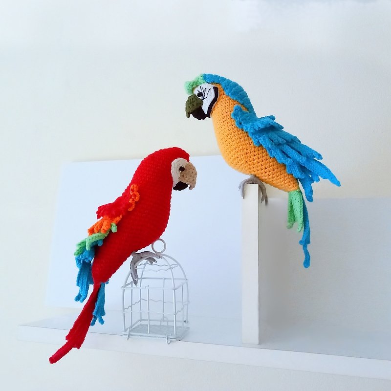 Ara-Papagei. Häkelanleitung