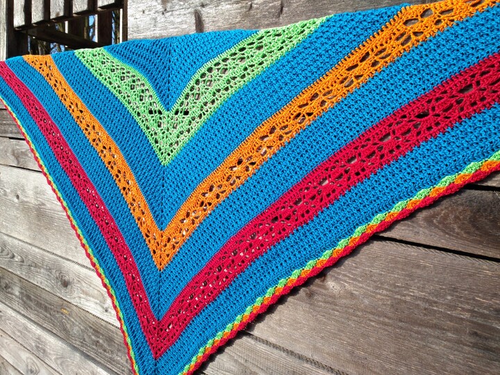 Häkelanleitung Tuch Florin