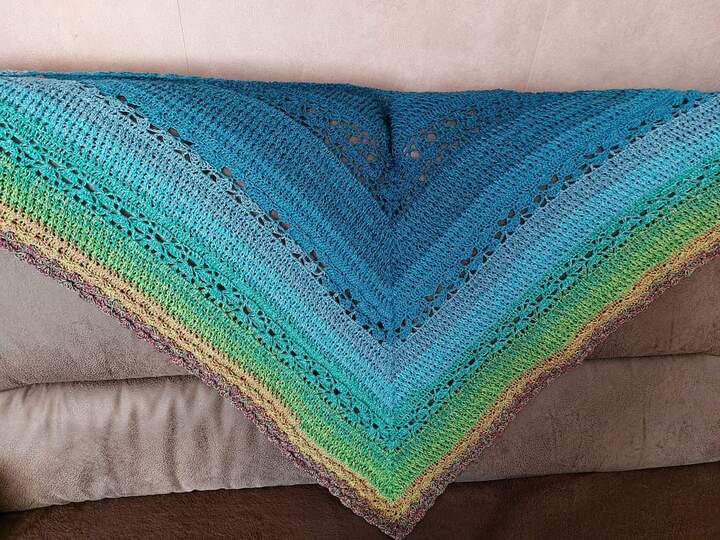 Häkelanleitung Tuch Florin