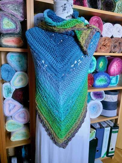 Häkelanleitung Tuch Florin