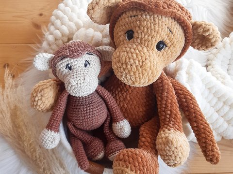 Häkelanleitung Affe Bailey / PDF Amigurumianleitung / Lisbeths Häkelbande