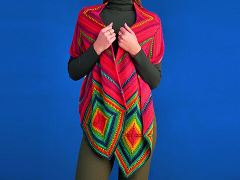 STOLA GEO-LINIE REGENBOGEN