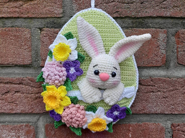 Easter-Egg with a bunny - Crochet pattern