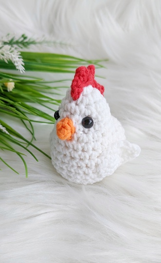 Chicken amigurumi pattern, crochet hen, bird crochet pattern