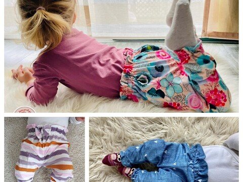 Baby - Paperbag - Hose MINIMÄDCHEN Gr. 56 - 92 inkl. A1