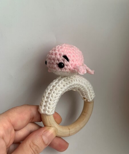 Häkelanleitung Greifring Wal Amigurumi