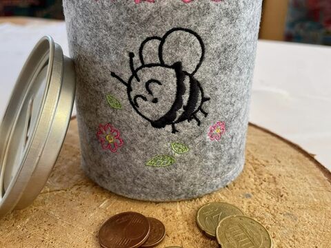 Stickdatei - Glückliche Hummel - 3 Größen - Frühling Sommer Kinder