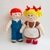 K093 Dolls Boy and Girl School friends - Amigurumi doll - by Zabelina