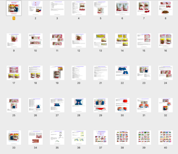 K093 Dolls Boy and Girl School friends - Amigurumi doll - by Zabelina