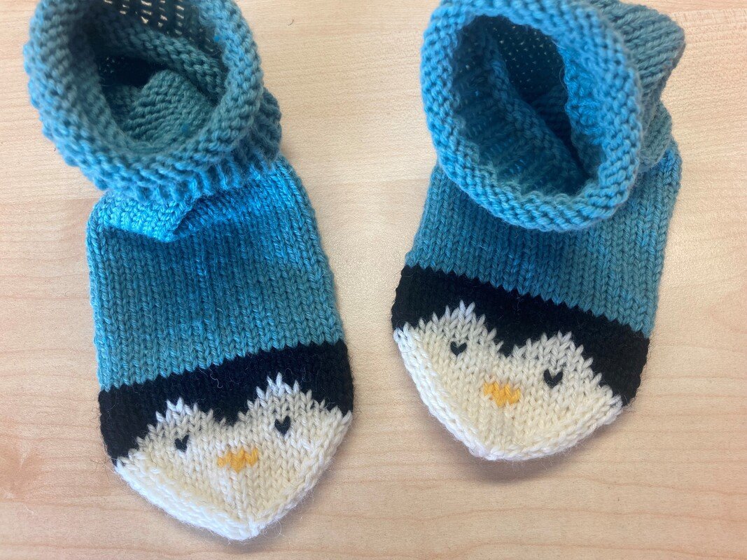 Kindersöckchen "Pinguin" Gr. 28/29 und 30/31