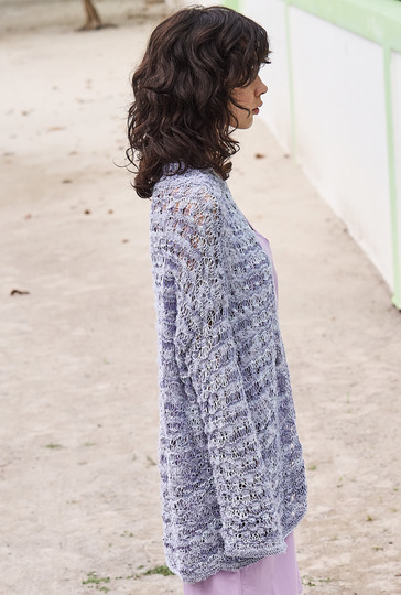 Leichter Cardigan mit besonderen Garneffekten