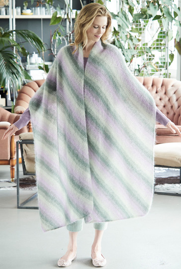 Diagonal gestrickter Schal