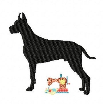 Stickdatei Set Silhouetten Hunderassen, Stickdatei 10x10, Maschinensticken - Bild 5