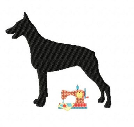 Stickdatei Set Silhouetten Hunderassen, Stickdatei 10x10, Maschinensticken