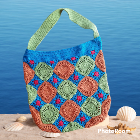 Häkelanleitung Lollypop: Sommerliche Umhängetasche 
