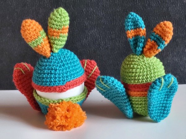 Eierbecher Aus Keramik - Osterhasen-Design, Ideal Für Hartgekochte Eier (weiß) – Süßes Geschenk Für Ostern & Feiertage