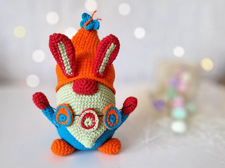 Crochet Easter bunny gnome