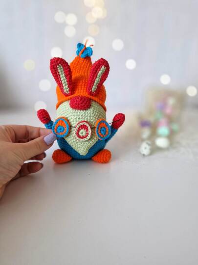 Crochet Easter bunny gnome