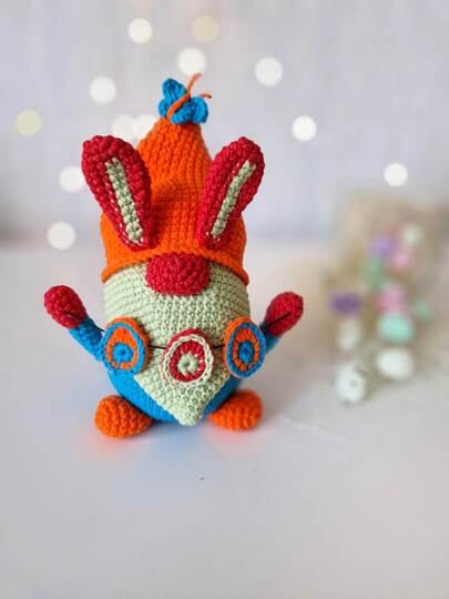 Crochet Easter bunny gnome