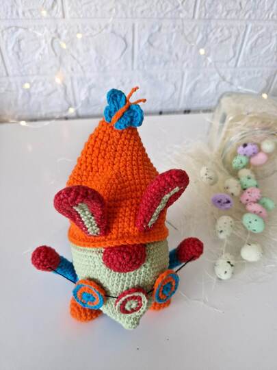 Crochet Easter bunny gnome