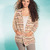 Cardigan mit pastellfarbenen Streifen und Taschen