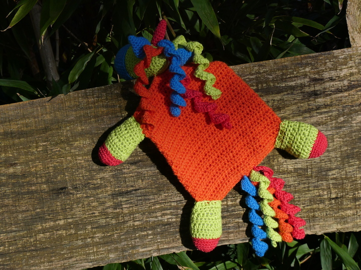 Schmusetuch "Buntes Einhorn"