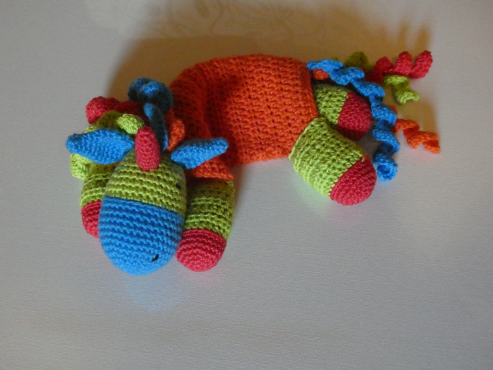 Schmusetuch "Buntes Einhorn"