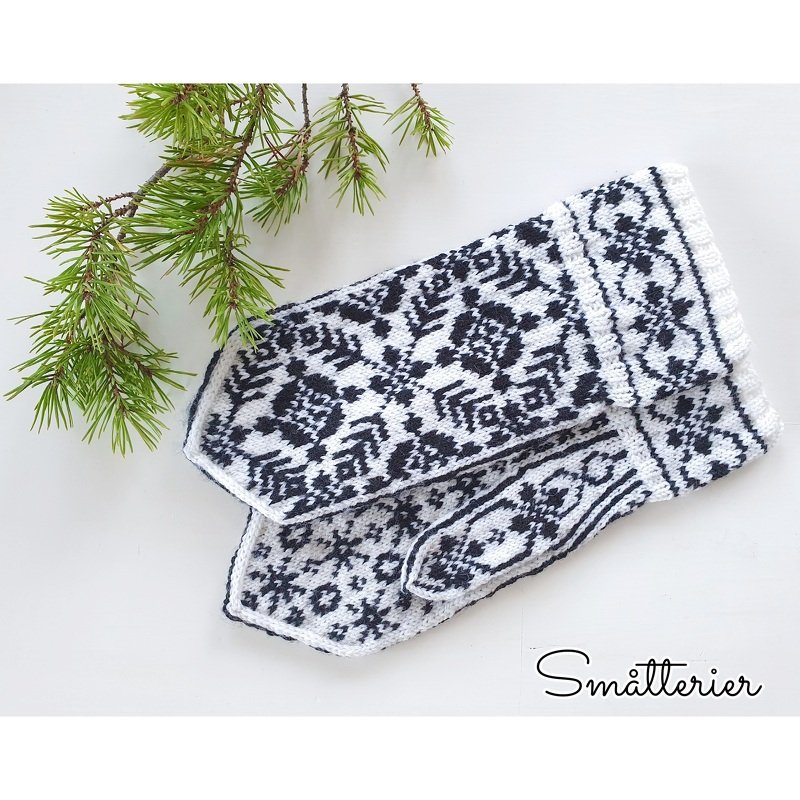 PATTERN: Dads Selbu Mittens ~ knitting stricken strikke votter breien - Image 5