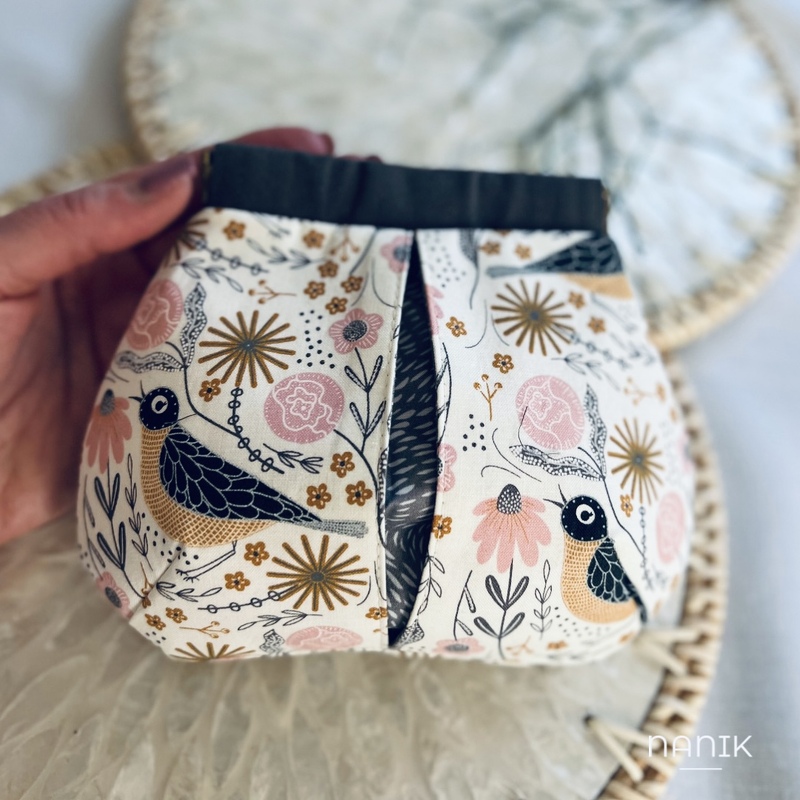 Anleitung Täschlein mit Federverschluss "Kona"