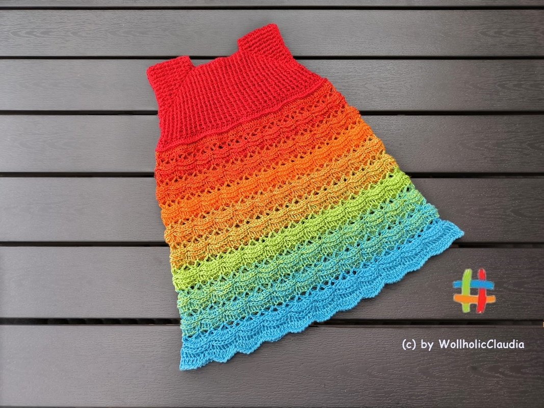 Häkelanleitung Kleid "Caitlin" - alle Größen