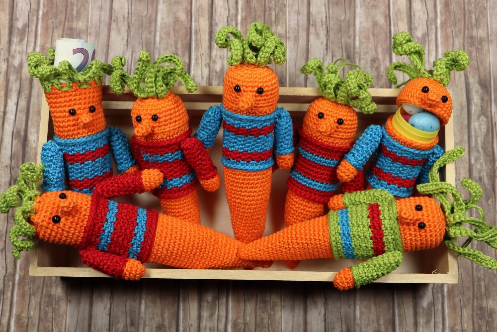 Häkelanleitung Ü-Karotte "Crazy Pat"