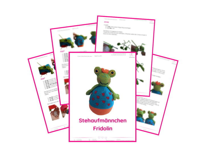 Stehaufmännchen Frosch Häkelanleitung, DIY-häkeln für Babys