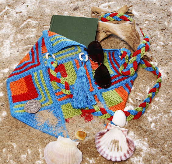 Crochet Pattern Bag / Shoulder Bag / Beach Bag / Boho Bag Beachclub