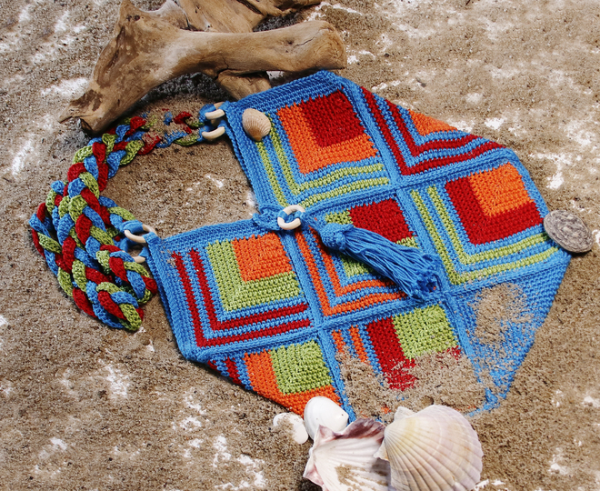 Crochet Pattern Bag / Shoulder Bag / Beach Bag / Boho Bag Beachclub