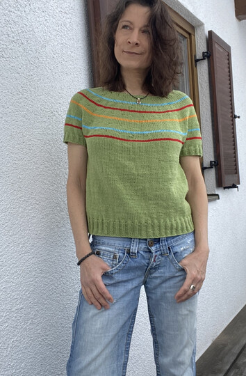 Strickanleitung Rundpassen-Shirt/Top | „Choose your colors“ | nahtlos