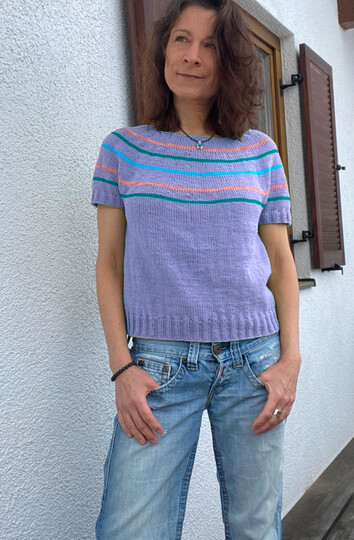 Strickanleitung Rundpassen-Shirt/Top | „Choose your colors“ | nahtlos