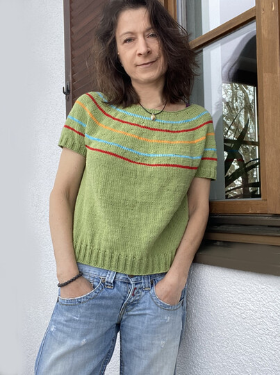 Strickanleitung Rundpassen-Shirt/Top | „Choose your colors“ | nahtlos