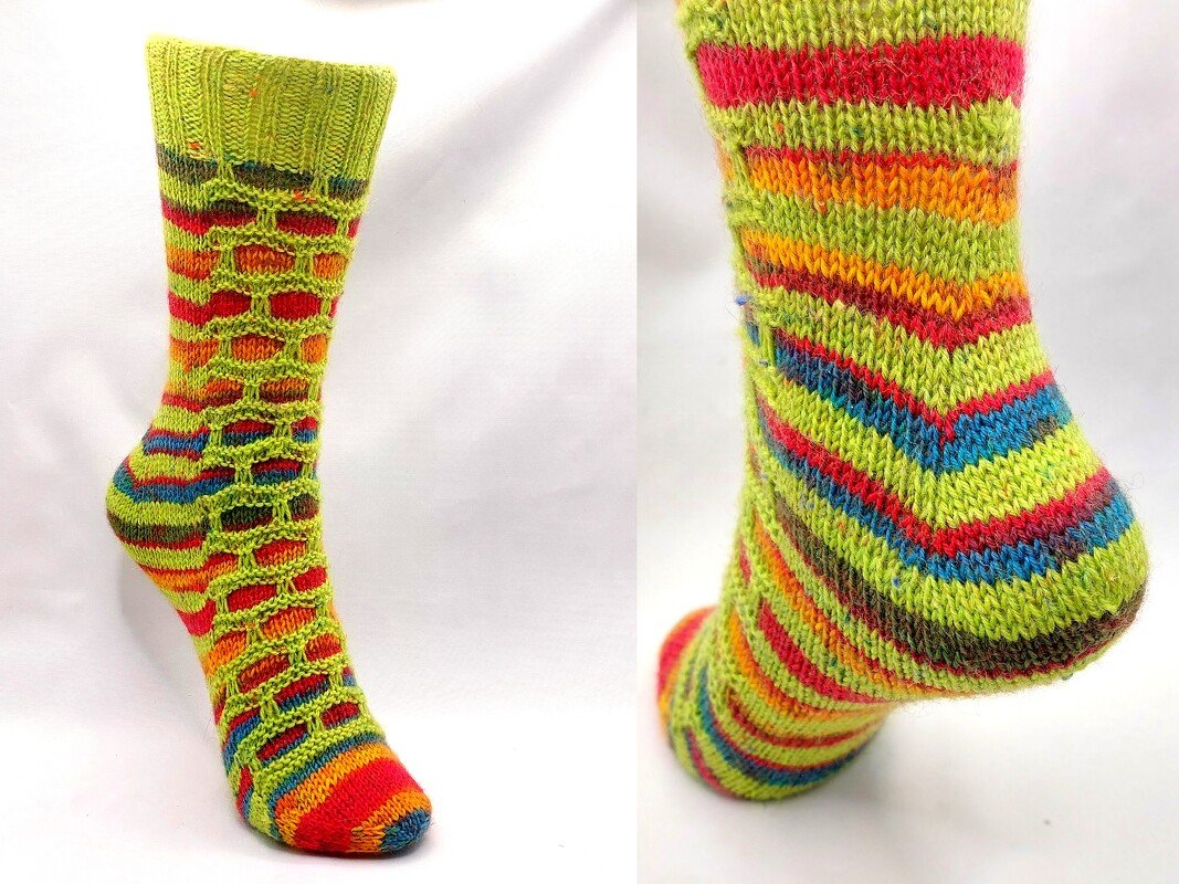 Neu! Fixe-Quicky-Ferse Birthday, Top Down, Hebemaschenmuster