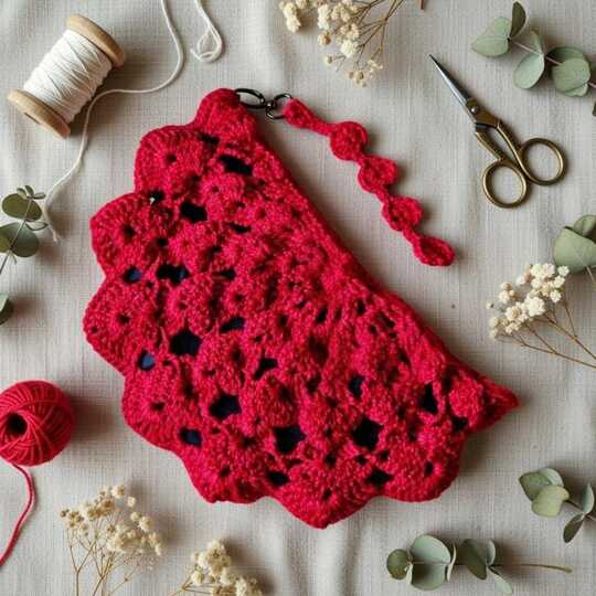 Häkel-Halbkreis-Tasche Muster + Foto-Tutorial | Nontycrochet PDF