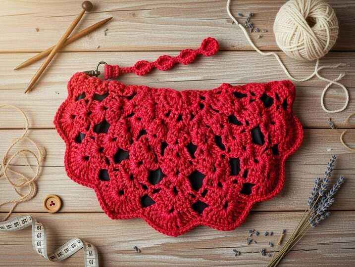 Half Circle Crochet Bag Pattern PDF + Photo & Video TutorialThis half-circl