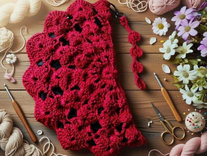 Half Circle Crochet Bag Pattern PDF + Photo & Video TutorialThis half-circl