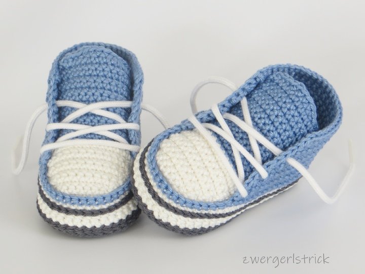 Häkelanleitung - Booties für kleine Zwerge ca. 8 - 9,5 cm