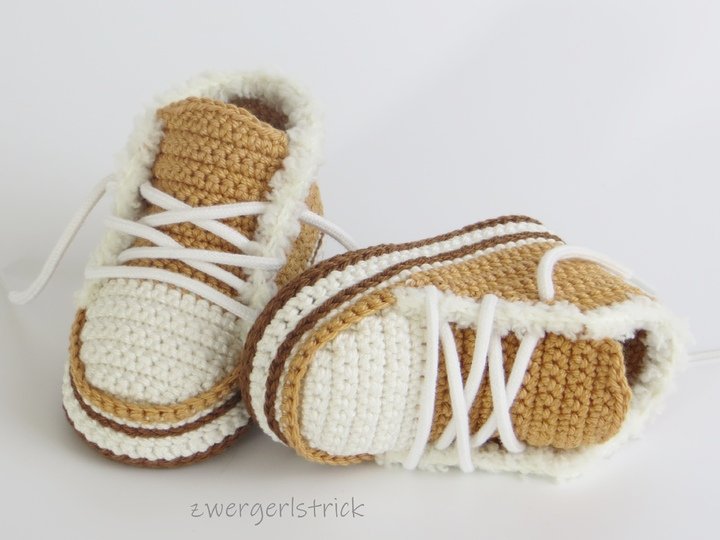 Häkelanleitung - Booties für kleine Zwerge ca. 8 - 9,5 cm
