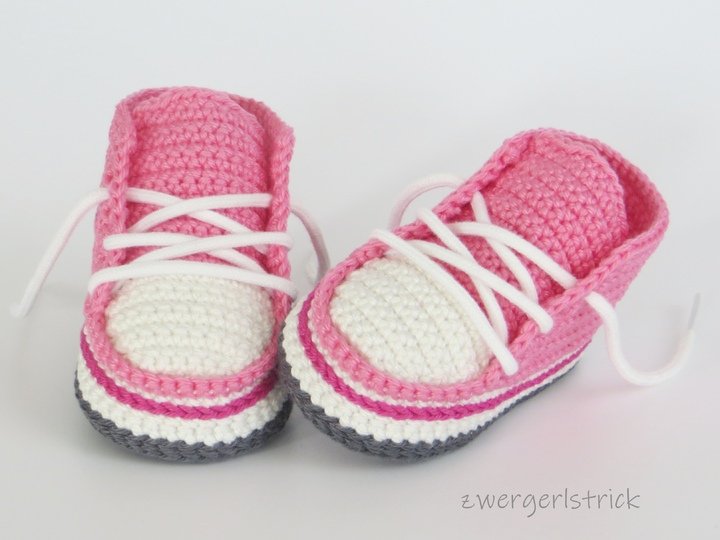 Häkelanleitung - Booties für kleine Zwerge ca. 8 - 9,5 cm