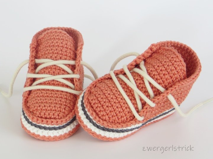 Häkelanleitung - Booties für kleine Zwerge ca. 8 - 9,5 cm