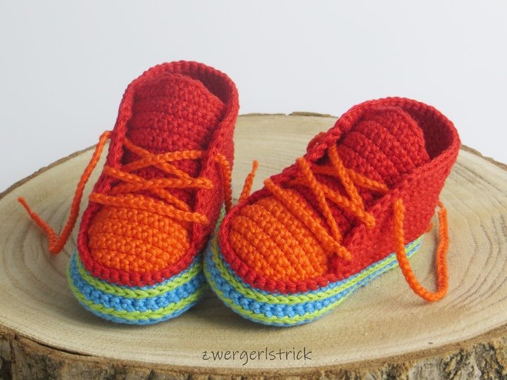 Häkelanleitung - Booties für kleine Zwerge ca. 8 - 9,5 cm