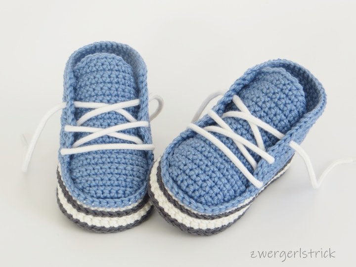 Häkelanleitung - Booties für kleine Zwerge ca. 8 - 9,5 cm