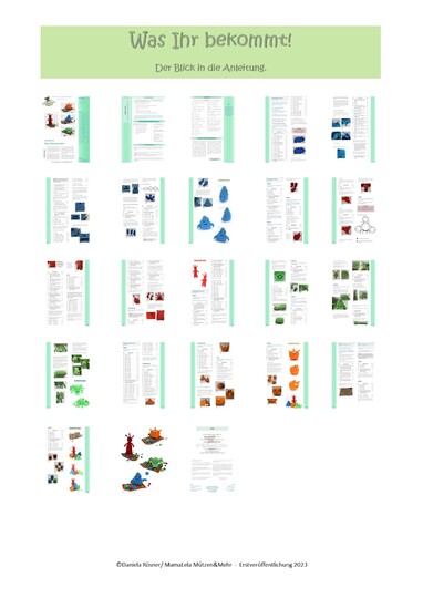 Farb-Monsterchen - Häkelanleitung