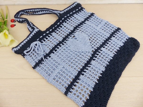 HAIOPS 3x Gehäkelte Topfblumen - Herz, Vergissmeinnicht, Maiglöckchen